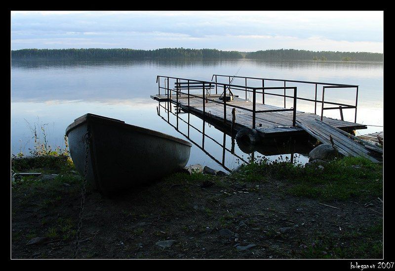 карелия, кончеозеро Лодка и Мостикphoto preview