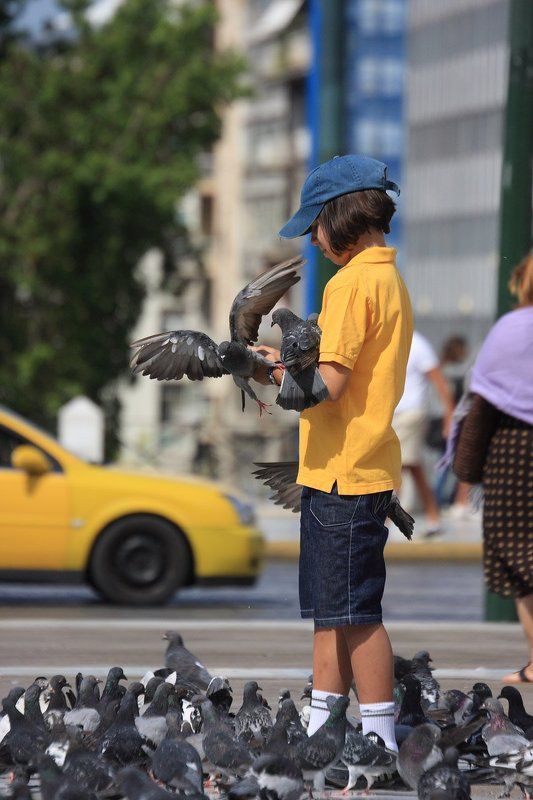 Про девочку, курочек и жёлтое таксиphoto preview