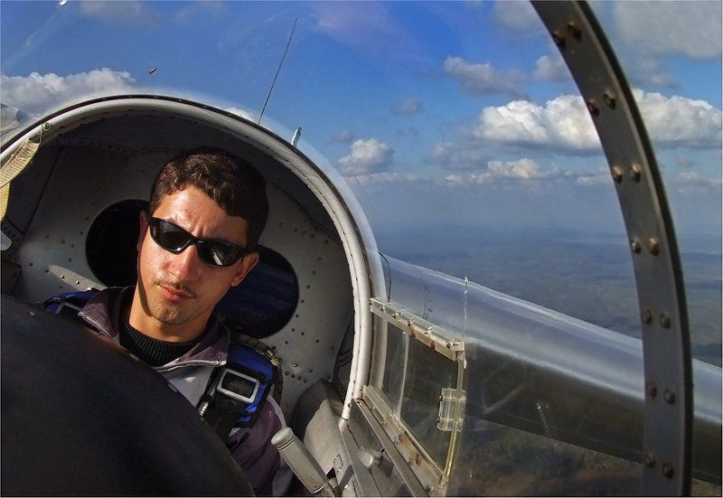 небо, полёт, планер. Инструкторphoto preview