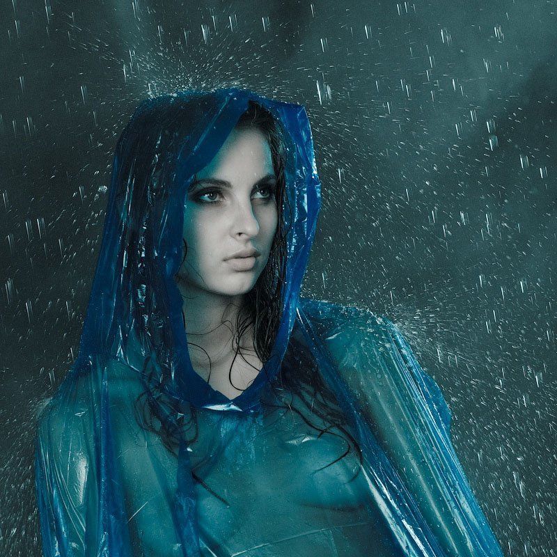 аватар, дождевик, капли, дождь Стихияphoto preview