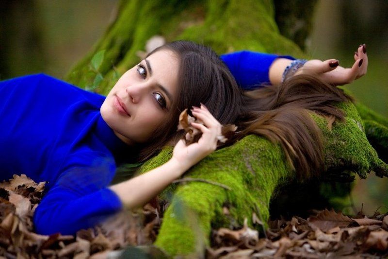 девушка, модель, сочи, синее Touch of Naturephoto preview