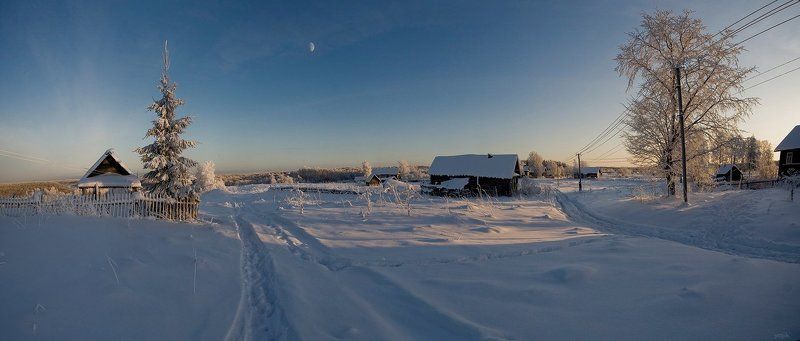 зимняя, сказка Вечерело...photo preview