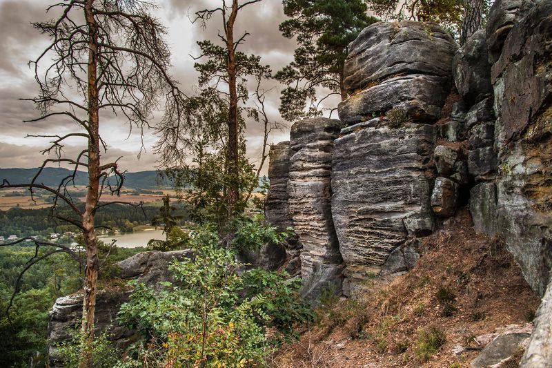 Чехия Праховы скалы Перед грозойphoto preview