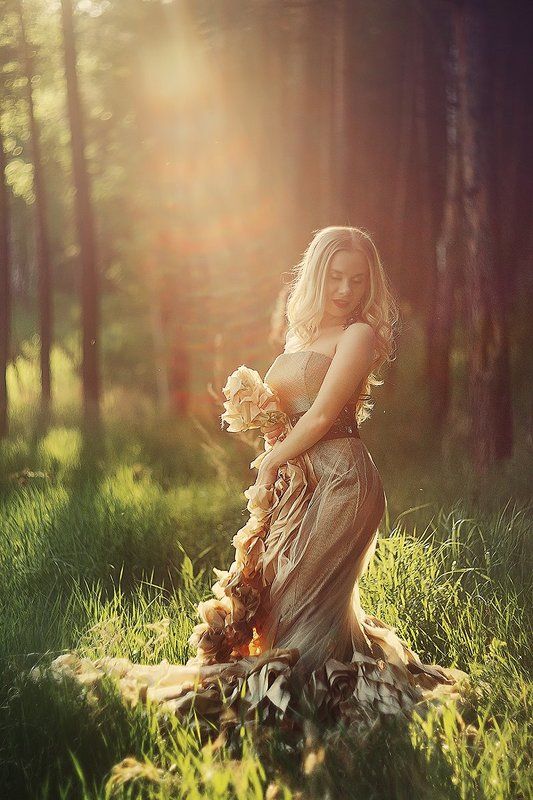 солнце вечер девушка вечерphoto preview