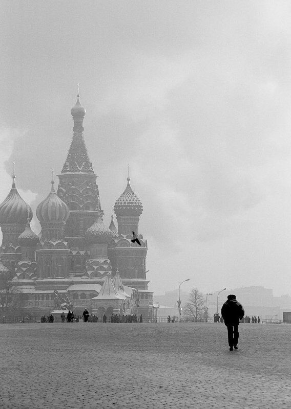 площадь, красная, мороз, храм, люди Главная площадь.photo preview