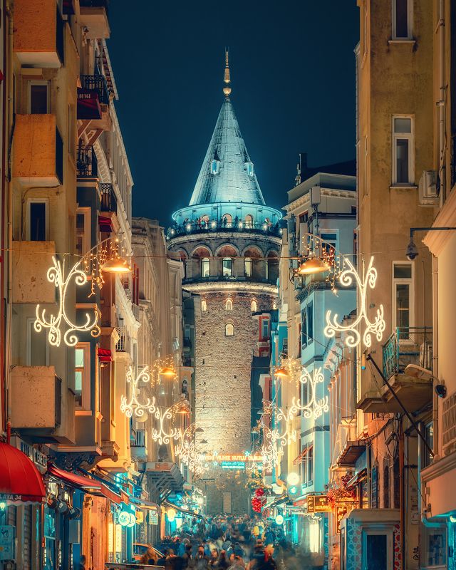 галатская башня, Стамбул, Новый год, Galata Tower, Istanbul Galata Towerphoto preview