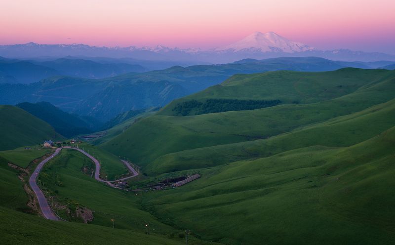 приэльбрусье, кавказ, горы, рассвет  фото превью