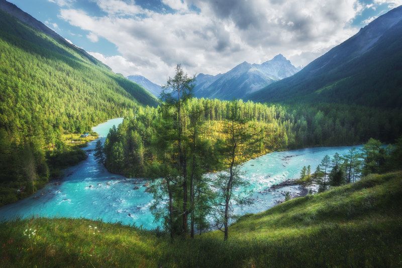 горы, кучерлинское озеро, алтай photo preview