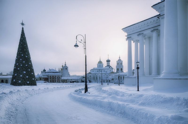 Морозное утро фото превью