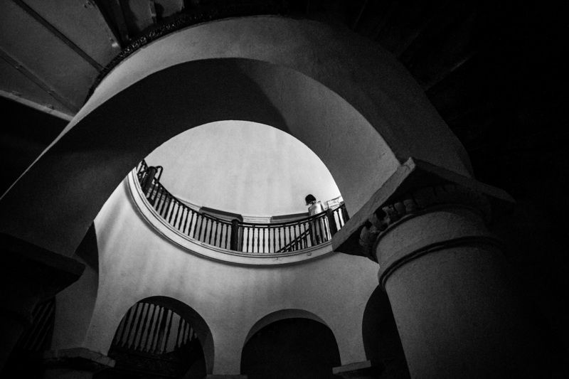 чб,девушка,архитектура Rotundaphoto preview