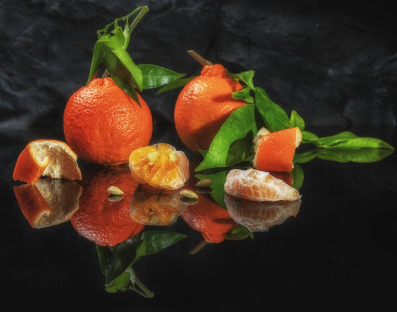 натюрморт  Мандаринки Апельсинки  photo preview