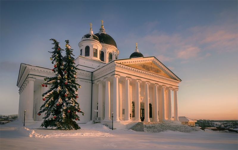 Зимний вечер фото превью