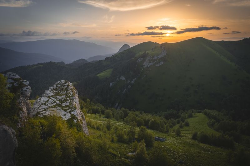 большой тхач, пейзаж, закат, солнце photo preview