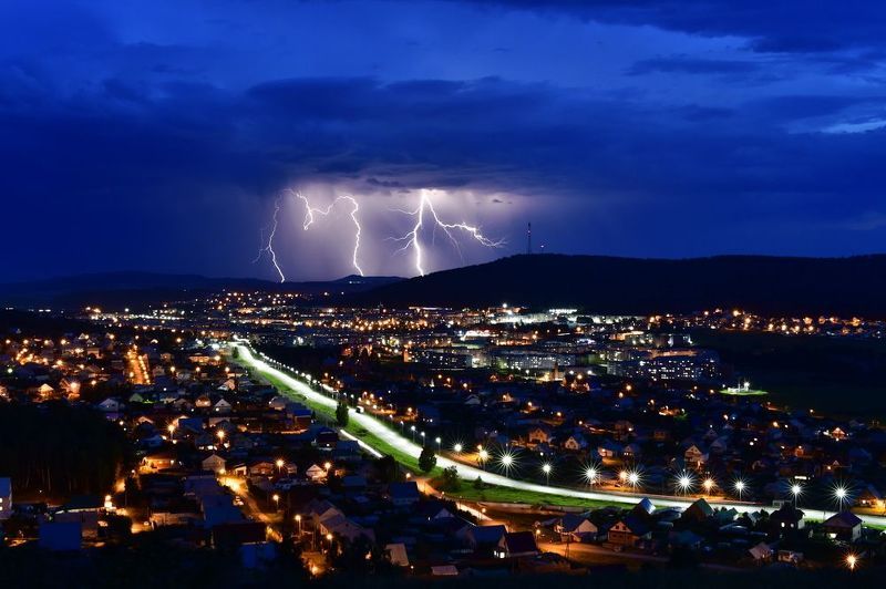 г.Учалы во время грозыphoto preview