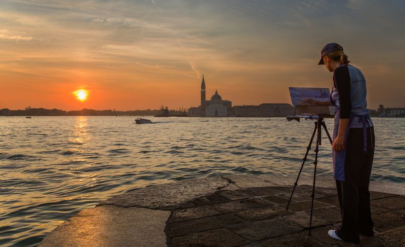 город, пейзаж, утро, италия Художникphoto preview