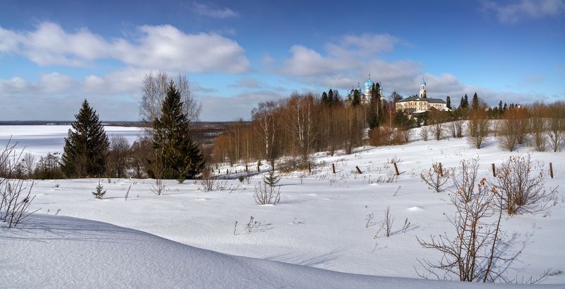 авраамиев городецкий монастырь, ножкино, чухломское озеро, весна Весна первоначальнаяphoto preview