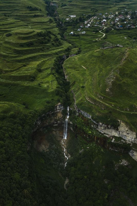 дагестан,водопад, горы, пейзаж, вода, терассы, Скрытый водопадphoto preview