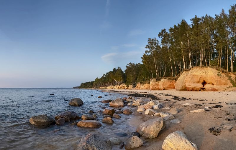 baltic sea,evening,stones,seashore Baltic Seaphoto preview