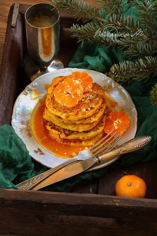 Оладьи из тыквы с мандаринамиphoto preview