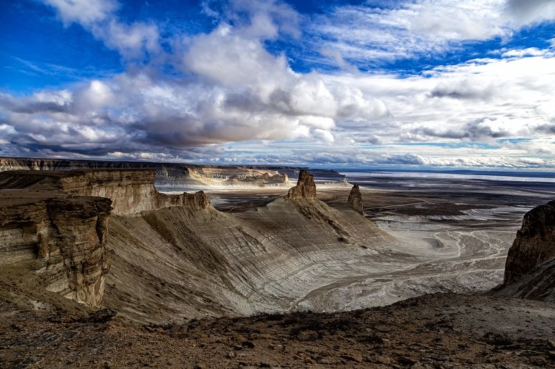 Айракты, Бозжира, Кокосем, Кокесем, Казахстан, Мангистау, Каньон, Тузбаир, отражение, Клыки, Корабль, Бокты, Лензбол, Арка, Закат, рассвет, день, пейзаж, долина шаров, яйца динозавров, Шергала, Тетис, Тирамису, Устюрт, Национальный парк, нацпарк, тучи, об Бозжираphoto preview
