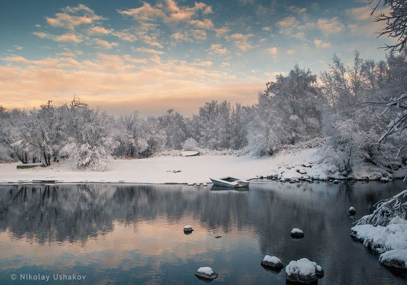 Камчатка, река, рассвет рассвет на озереphoto preview