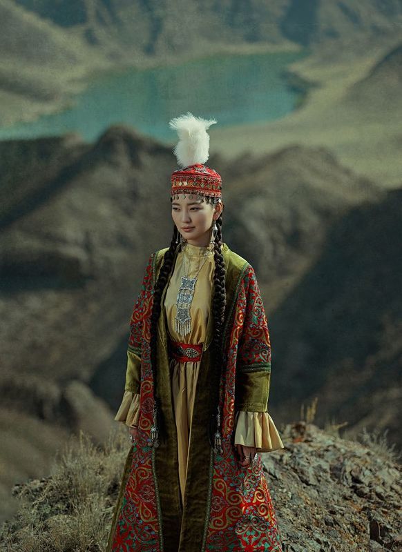 казахская девушка, степь, история, этника Степьphoto preview