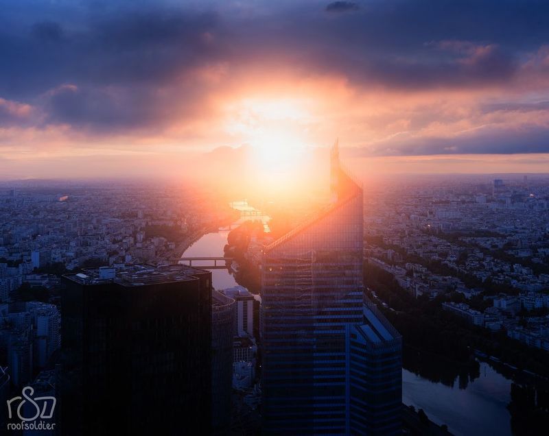 sunrise, paris, france, city, cityscape, urban Parisphoto preview