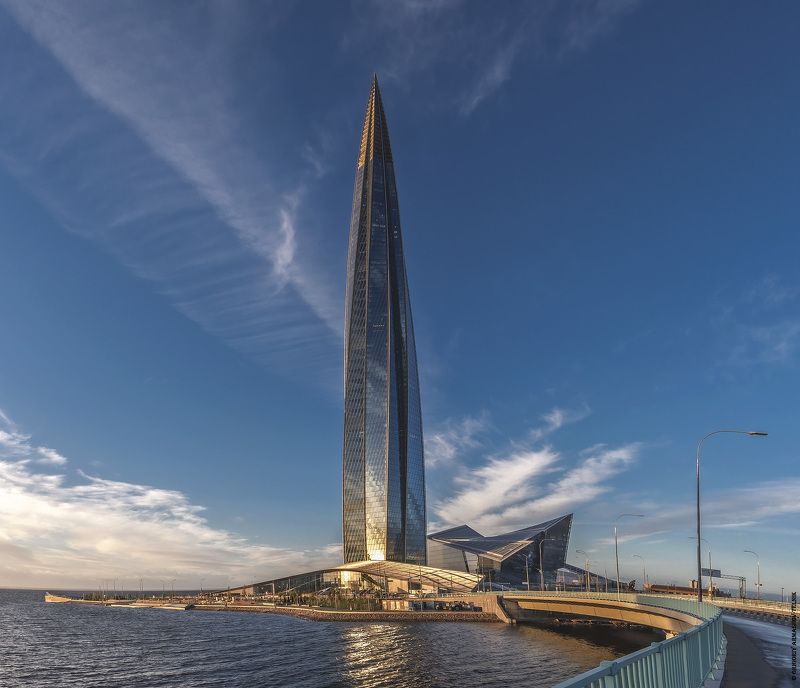 архитектура утро город  Лахта-центрphoto preview