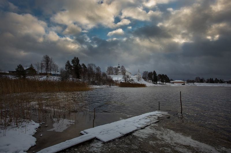 ферапоново, монастырь, вологда, озеро, зима Ферапонтово фото превью