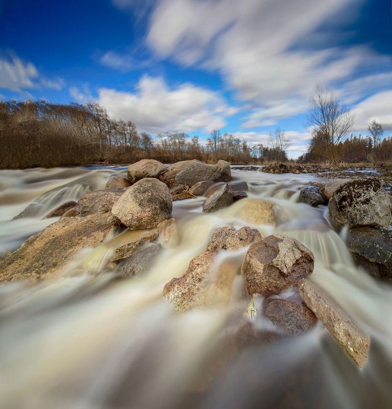 spring,river,long exposure,stones Spring riverphoto preview