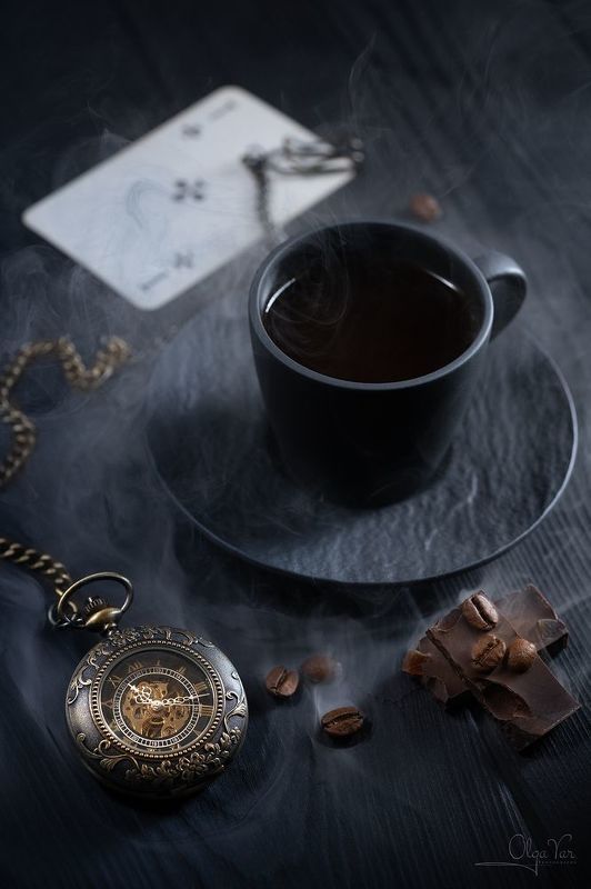 время, часы, дым, кофе, черный кофе, черный, карты, шоколад Время - дым...photo preview