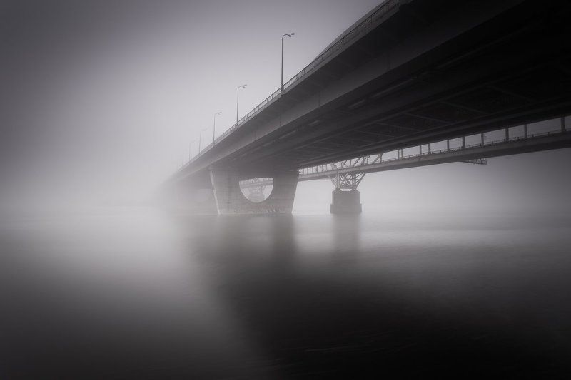 Fog, Kiev, Landscapes, Long exposure, Water smoothphoto preview