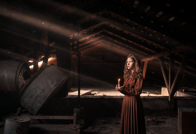 girl, light, magic ***photo preview