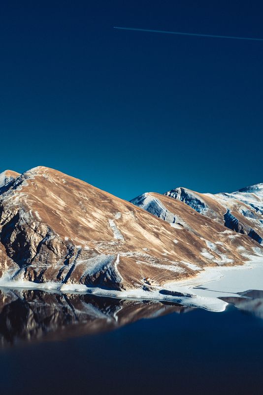 Россия, Чечня, Веденский район, озеро Кезеной Ам, Кезеной Ам Зимний пейзажphoto preview