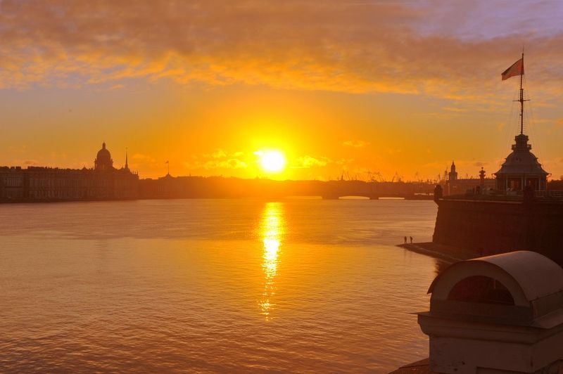 САнкт_Петербург. Нева,набережная,закат photo preview