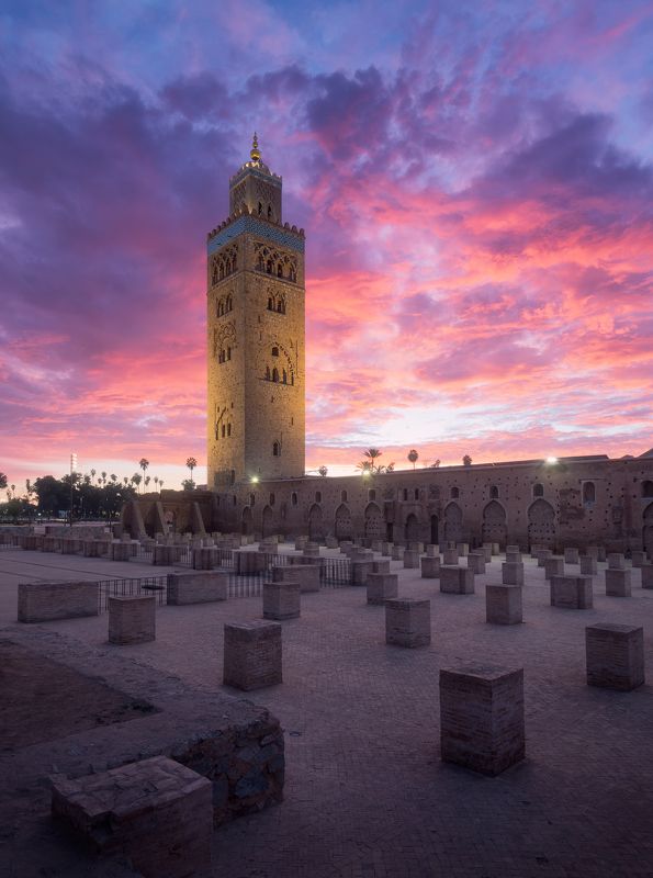 аль-кутубия, марракеш, мечеть, марокко, утро, восход, закат, площадь, город, африка, kutubiyya, koutoubia, mosque, marrakech, marrakesh, morocco, africa, sunrise, sunset, morning, square Аль-Кутубия, Марракеш / Kutubiyya Mosque фото превью