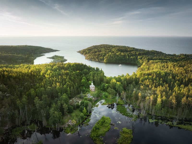 ладога, ладожскоеозеро, рускеала, сортавала, валаам, карелия Сергиевский скит Валаамского монастыряphoto preview
