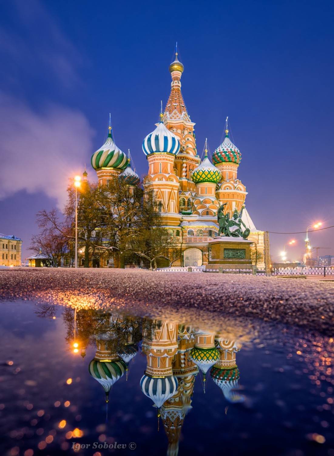 Собор Василия Блаженного. Автор: Игорь Соболев москва, собор василия блаженного, зима, новый год, Игорь Соболев