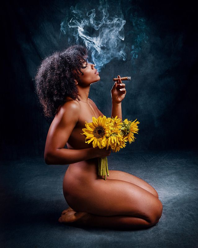#nude #art #nudeartphotography, #artisticnude, #fineartnude, #nudeportrait, #bodyart, #nudephotography, #nudemodel, #blackandwhitenude, #sensualart, #nudeartistic, Woman smoking tobaccophoto preview