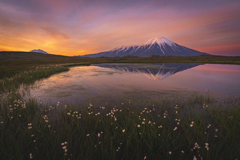 камчатка, рассвет, толбачик, озеро тайное Рассвет на озере Тайное. Камчаткаphoto preview