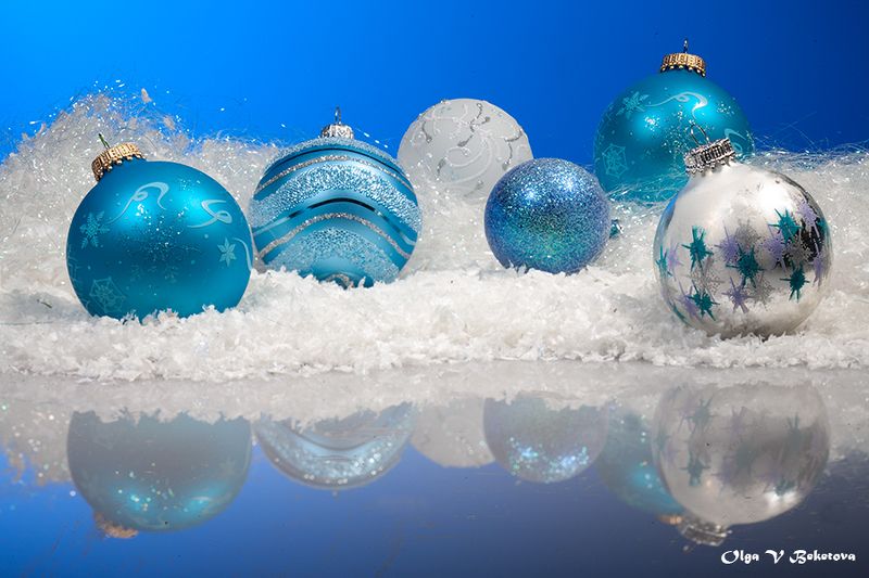 шарики, новый год, натюрморт Новогодняя открытка(5)photo preview