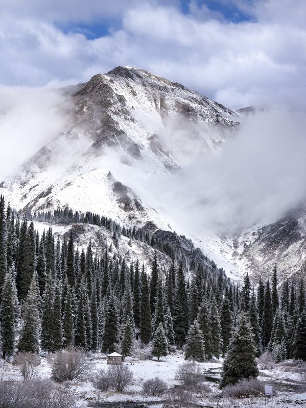 Пейзаж зима Зима близко photo preview