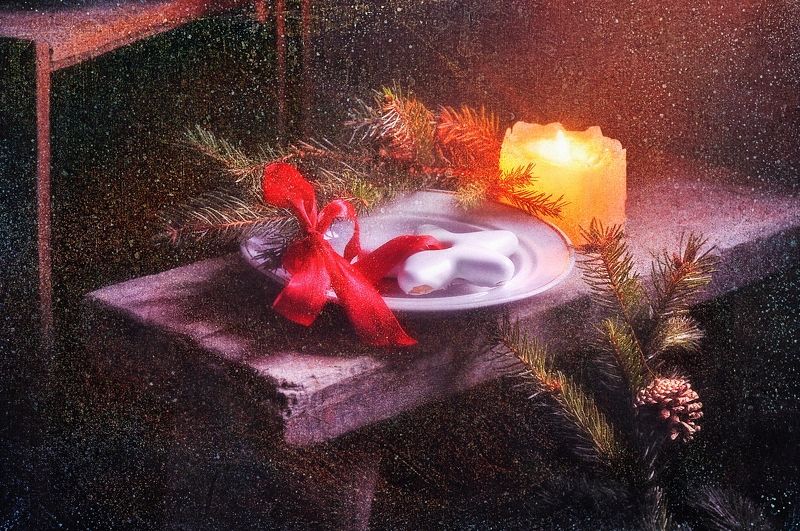 натюрморт, новогодний, праздник, пряник Новогодний пряникphoto preview