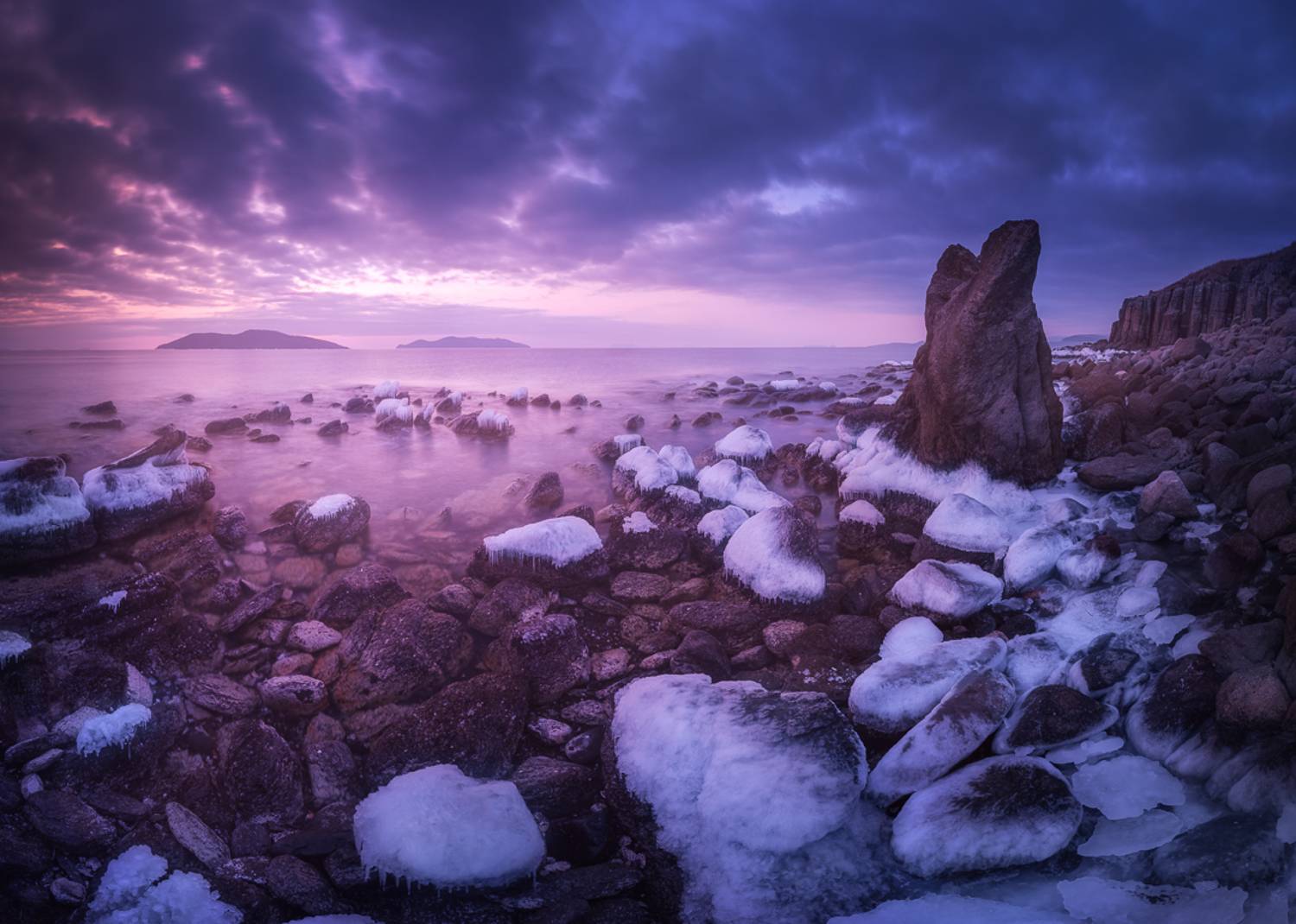 ***. Автор: Андрей Кровлин море, скалы, лёд, Андрей Кровлин