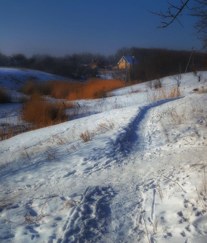 Зимним вечером.photo preview