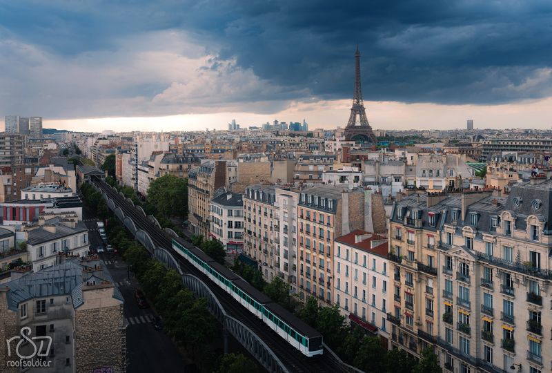 Paris, France, city, cityscape, urban, rooftop, panorama Julyphoto preview