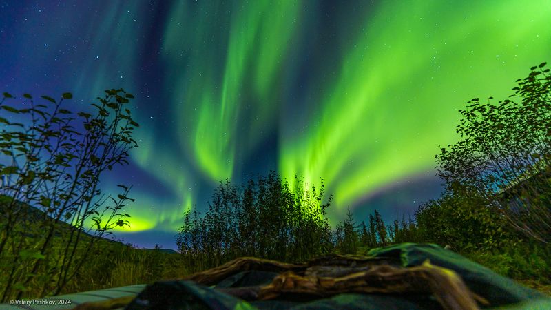 плато путорана, полярное сияние, курейка, таймыр, заполярье, база коваля, владимир коваль Полярное сияние, 3 ночиphoto preview
