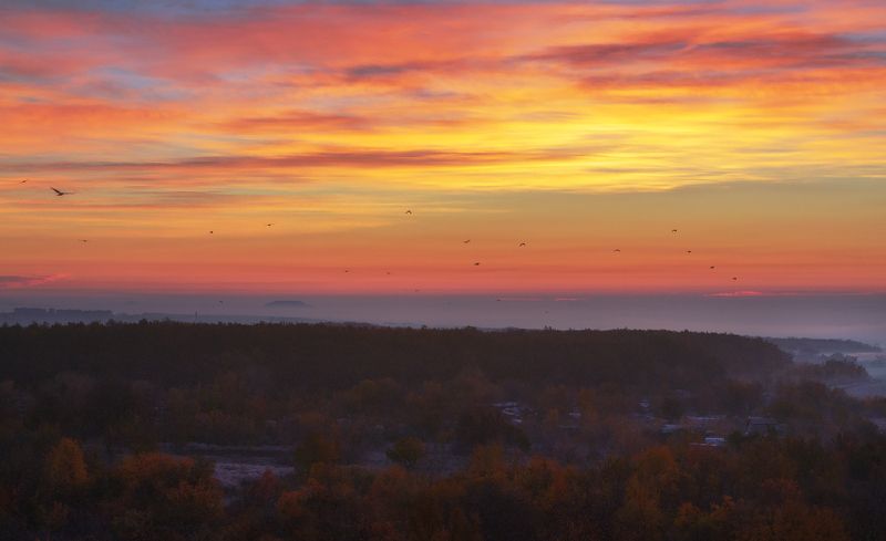 Осенний рассвет.photo preview