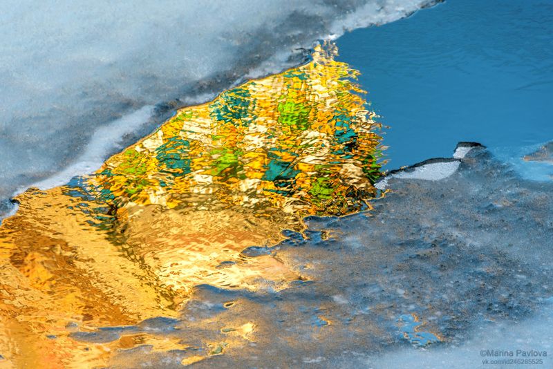 город, санкт-петербург, канал грибоедова, река мойка, лёд и отражения, отражения на воде, концептуальное Рождение весны...photo preview