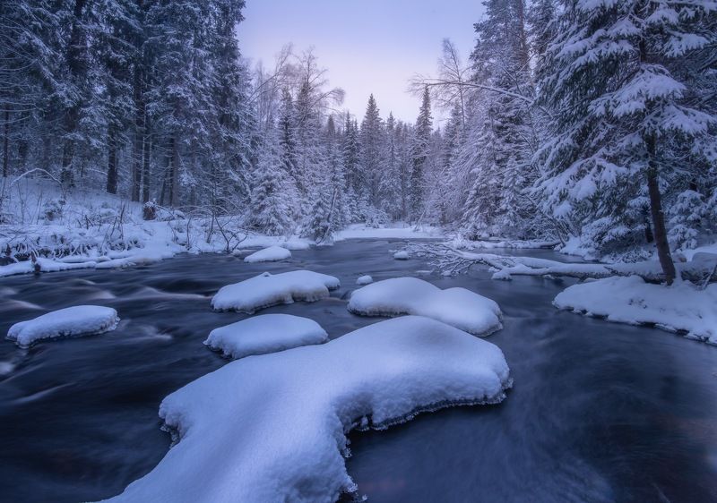 карелия, зима, снег, мороз, долина водопадов Карельская зима…photo preview